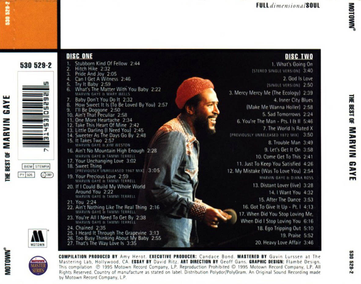 Marvin Gaye The Best Of Marvin Gaye Back Cd Covers Cover Century Over 500 0...